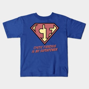 Cystic Fibrosis superhero Kids T-Shirt